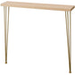 Tabella della console in legno massiccio rettangolare 31.49 "tavolo di accento alto con telaio di ferro
