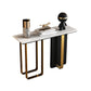 Console resistente alla console del rettangolo di marmo glam