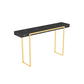 Console di console rettangolo in marmo glam