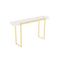 Console di console rettangolo in marmo glam