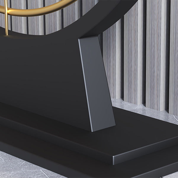 Tabella della console di pietra 31.49 "Tabella del rettangolo di rettangolo ad alta resistenza graffiata