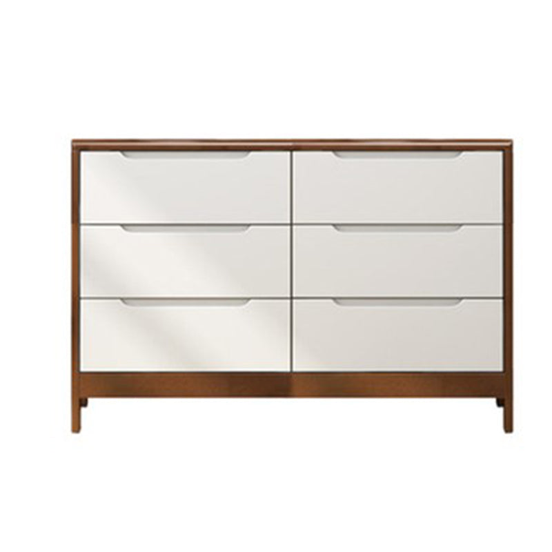 Commode de rangement en bois massif avec tiroirs, l 16 po