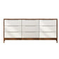 Commode de rangement en bois massif avec tiroirs, l 16 po