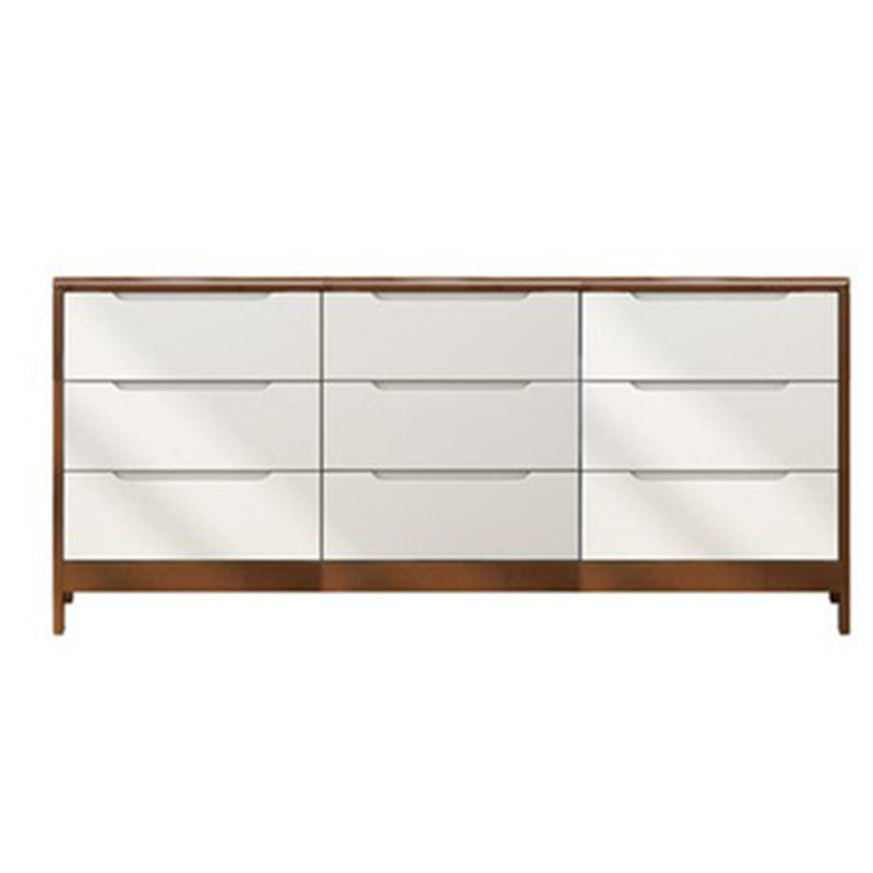 Commode de rangement en bois massif avec tiroirs, l 16 po