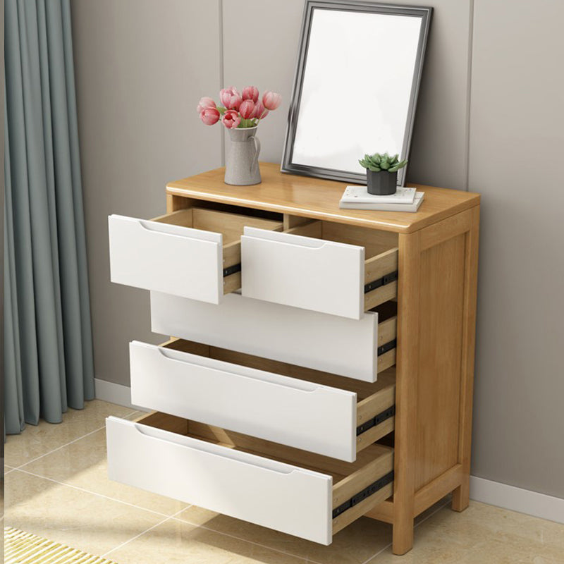 Commode de rangement en bois massif avec tiroirs, l 16 po