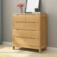 Commode de rangement en bois massif avec tiroirs, l 16 po