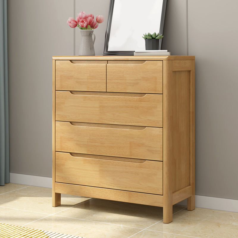 Commode de rangement en bois massif avec tiroirs, l 16 po