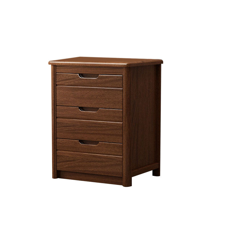 16" W Solid Wood Vertical Lingerie Chest Storage Chest Dresser with Drawers for Bedroom 20"L x 16"W x 27"H Nut-Brown Clearhalo 'Bedroom Furniture' 'Dressers & Chests' 'dressers_chests' 'furn' 'furn_dressers_chests' 'Furniture' 5706990