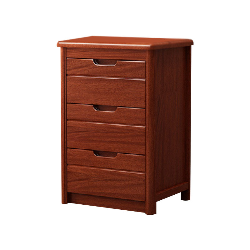16" W Solid Wood Vertical Lingerie Chest Storage Chest Dresser with Drawers for Bedroom 16"L x 16"W x 27"H Brown Clearhalo 'Bedroom Furniture' 'Dressers & Chests' 'dressers_chests' 'furn' 'furn_dressers_chests' 'Furniture' 5707004