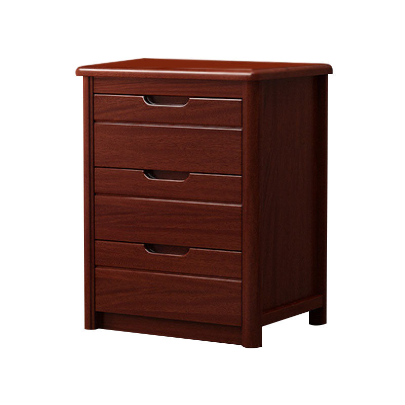 16" W Solid Wood Vertical Lingerie Chest Storage Chest Dresser with Drawers for Bedroom 20"L x 16"W x 27"H Red Brown Clearhalo 'Bedroom Furniture' 'Dressers & Chests' 'dressers_chests' 'furn' 'furn_dressers_chests' 'Furniture' 5707005