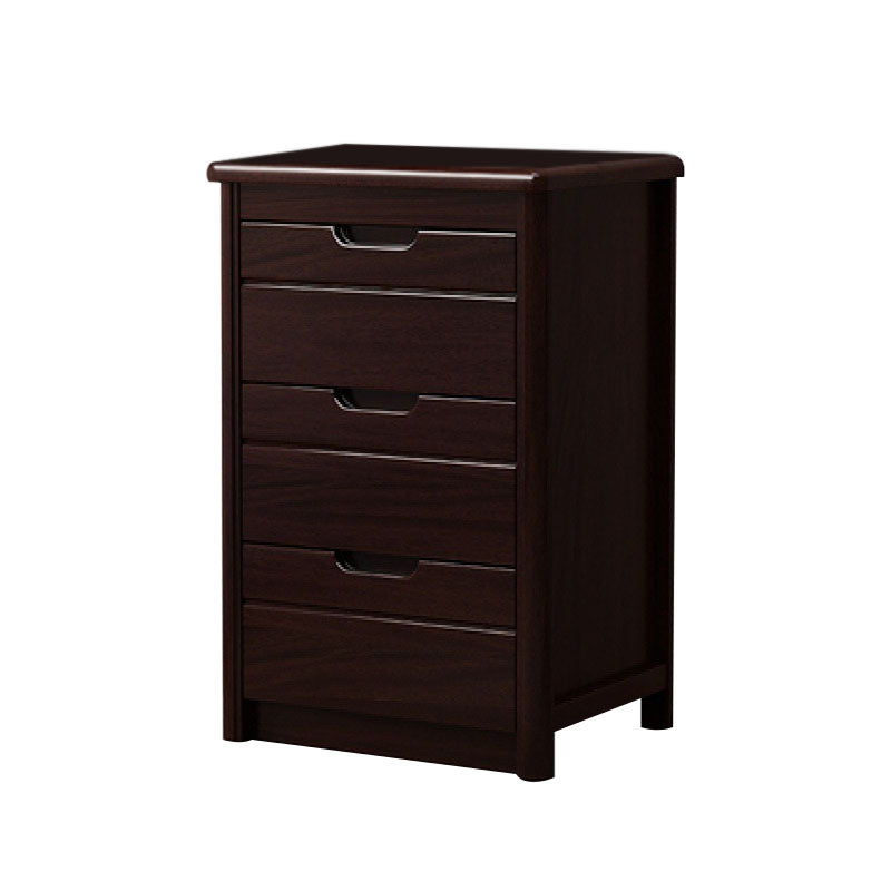 16" W Solid Wood Vertical Lingerie Chest Storage Chest Dresser with Drawers for Bedroom 16"L x 16"W x 27"H Black Clearhalo 'Bedroom Furniture' 'Dressers & Chests' 'dressers_chests' 'furn' 'furn_dressers_chests' 'Furniture' 5707010