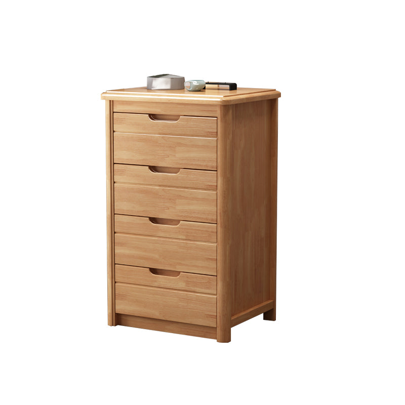 16" W Solid Wood Vertical Lingerie Chest Storage Chest Dresser with Drawers for Bedroom 19.7"L x 15.7"W x 32.7"H Natural Clearhalo 'Bedroom Furniture' 'Dressers & Chests' 'dressers_chests' 'furn' 'furn_dressers_chests' 'Furniture' 5707011