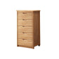 16" W Solid Wood Vertical Lingerie Chest Storage Chest Dresser with Drawers for Bedroom 20"L x 16"W x 39"H Natural Clearhalo 'Bedroom Furniture' 'Dressers & Chests' 'dressers_chests' 'furn' 'furn_dressers_chests' 'Furniture' 5707012