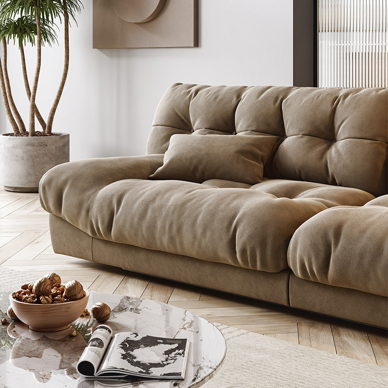 Zeitgenössischer armloser Sofa Tufted Split-Rücken-Wohnzimmersofa