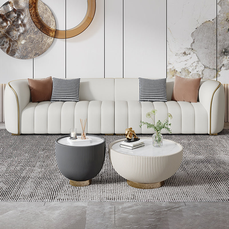 Sofá de cuero de estilo moderno