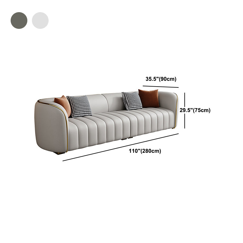 Sofá de cuero de estilo moderno