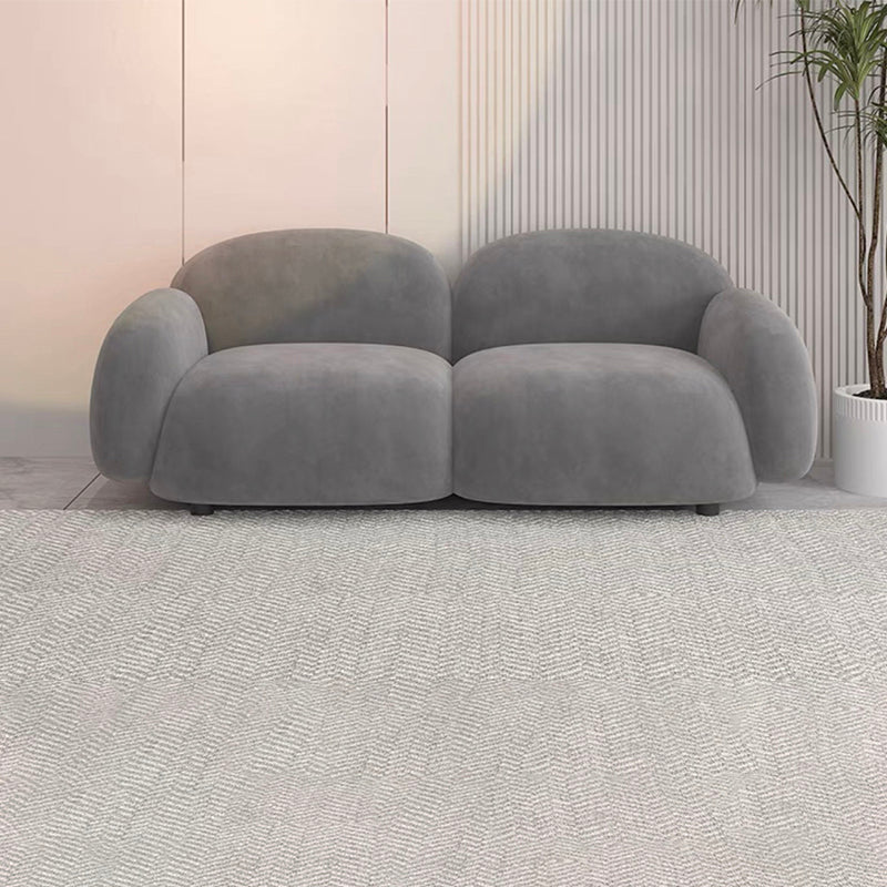 Modern Style Sofa Velvet Cushioned Backrest Sponge Cushions Fill Sofa Bed