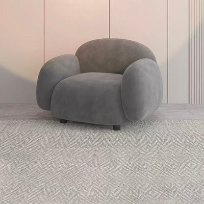 Modern Style Sofa Velvet Cushioned Backrest Sponge Cushions Fill Sofa Bed
