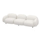 Modern Style Sofa Velvet Cushioned Backrest Sponge Cushions Fill Sofa Bed