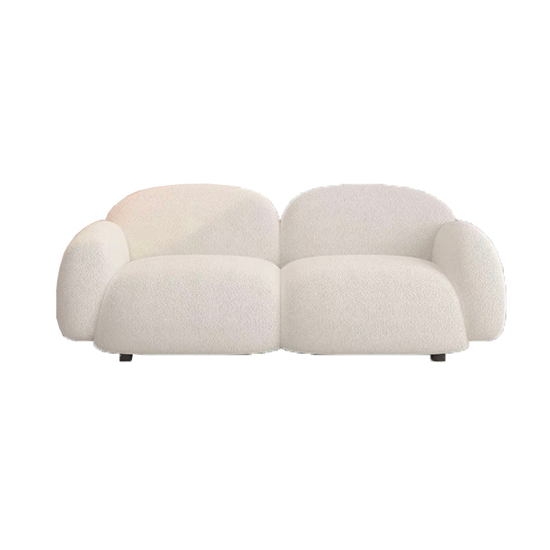 Modern Style Sofa Velvet Cushioned Backrest Sponge Cushions Fill Sofa Bed