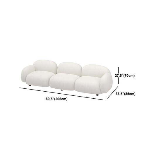 Sofa moderner Sofa samt gepolsterte Rückenlehne Schwamm Kissen Füllen Sie Sofa Bett