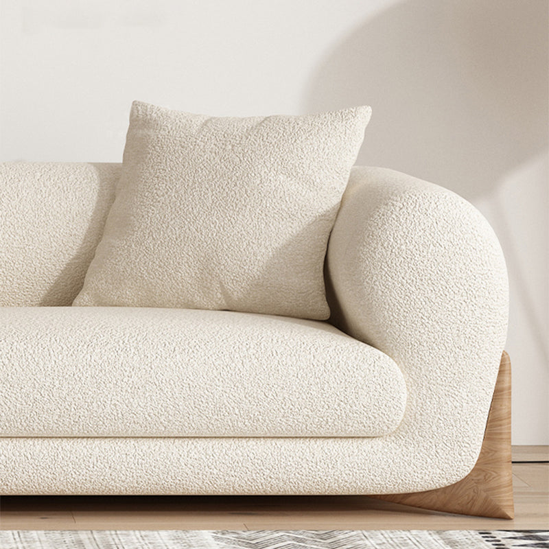 Sala de estar de estilo moderno loveseat de brazo de esmoquin apretado asiento trasero