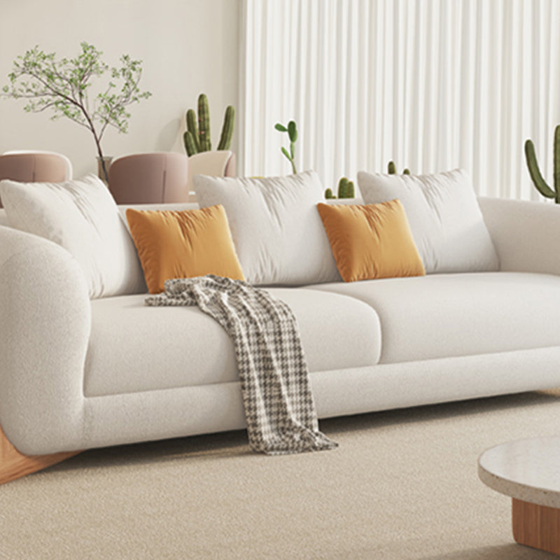 Sala de estar de estilo moderno loveseat de brazo de esmoquin apretado asiento trasero