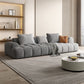 Moderne stijl sofa suède materiaal ingebed armleuning kussen achterbank bede