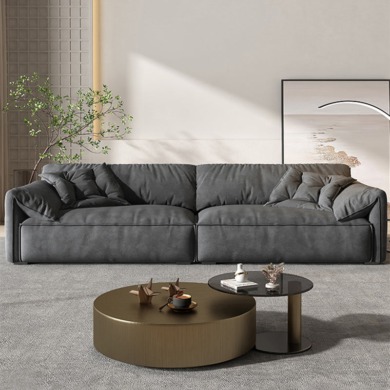 Modern Style Sofa Latex/sponge Cushion Filled with Pillow Back Sofa Bed Clearhalo 'furn' 'furn_sofas' 'Furniture' 'Living Room Furniture' 'Sofa' 'sofas' 5707351