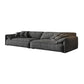 Modern Style Sofa Latex/sponge Cushion Filled with Pillow Back Sofa Bed 134''L x39"W x 31"H Clearhalo 'furn' 'furn_sofas' 'Furniture' 'Living Room Furniture' 'Sofa' 'sofas' 5707362