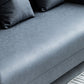 Faux Leather 3-seater  Sofa Tuxedo Arm Stain Resistant 23.62" Wide