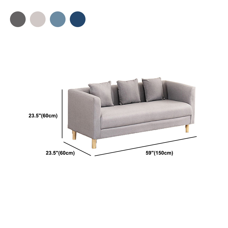 Faux Leather 3-seater  Sofa Tuxedo Arm Stain Resistant 23.62" Wide