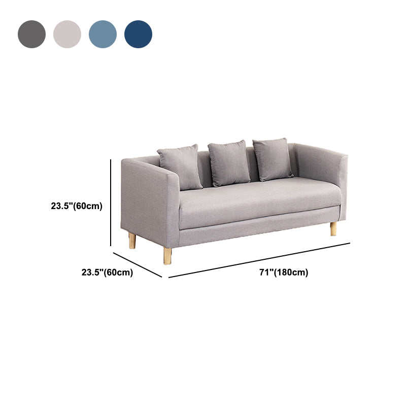 Faux Leather 3-seater  Sofa Tuxedo Arm Stain Resistant 23.62" Wide