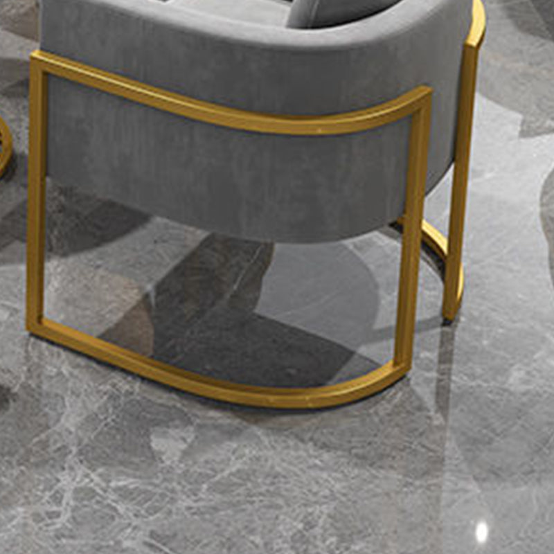 Divano moderno di velluto in oro moderno braccio smoking loveat stile contemporaneo