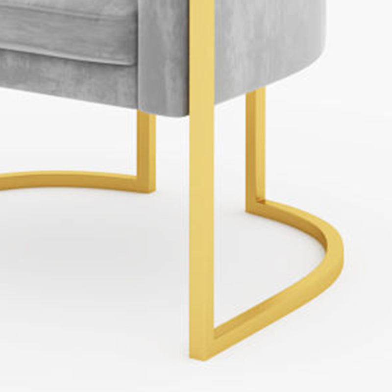 Divano moderno di velluto in oro moderno braccio smoking loveat stile contemporaneo