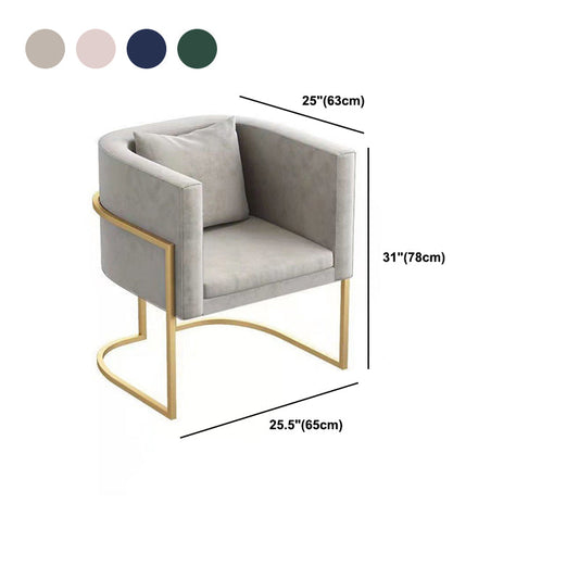 Velvet Gold Modernes Sofa Smoking Arm Loveseat zeitgenössischer Stil