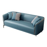 Canapé en cuir fausse smoking sofa résistant à la coloration 25,59 "h pour l'appartement