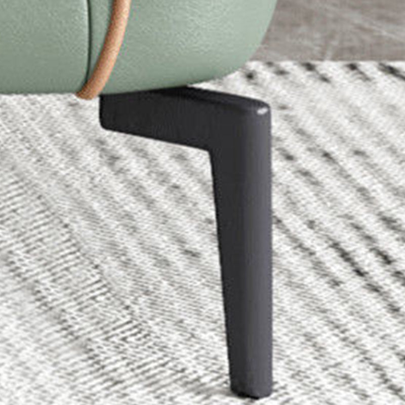 フェイクレザーソファタキシードアームステイン耐性ソファ25.59 "Hアパートメント