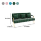 3-seater Velvet Sofa with 3 Pillows Square Arm for Living Room