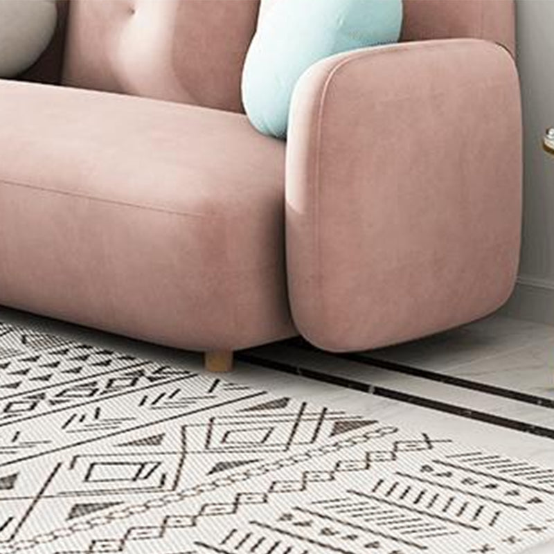 Divano moderno con braccio quadrato e schiena stretta per l'appartamento, 84,65 "