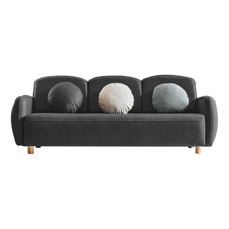 Divano moderno con braccio quadrato e schiena stretta per l'appartamento, 84,65 "