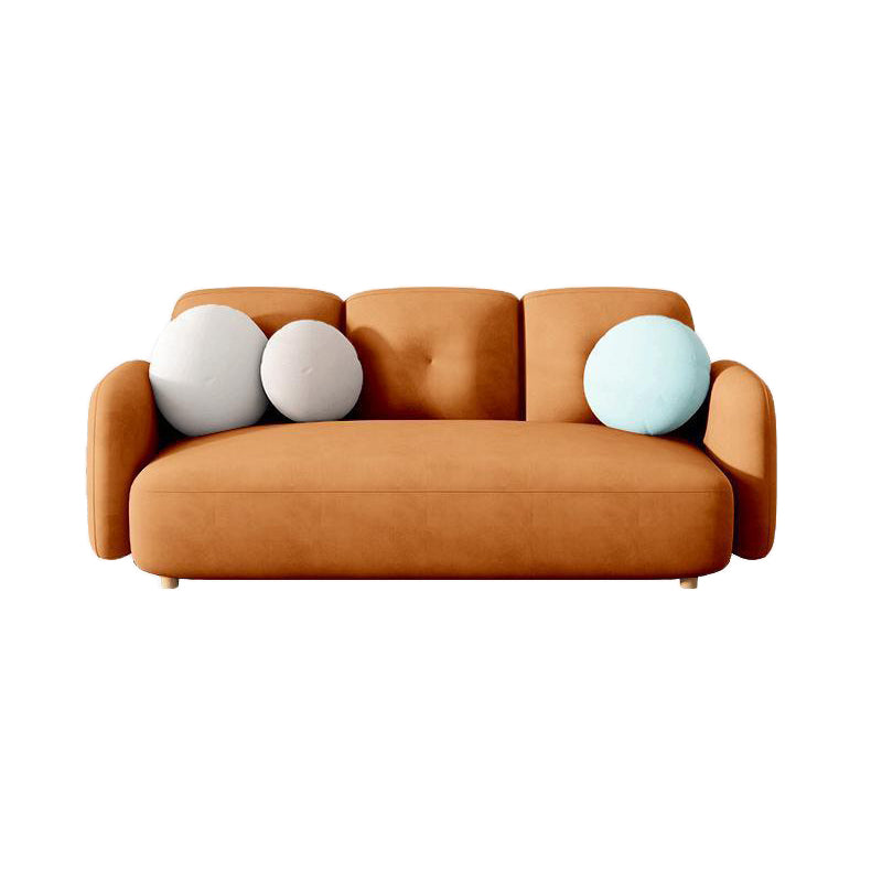 Divano moderno con braccio quadrato e schiena stretta per l'appartamento, 84,65 "