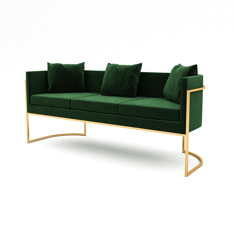 24.40" W x 29.52" H Contemporary Sofa Tuxedo Arm Standard Sofa for Living Room