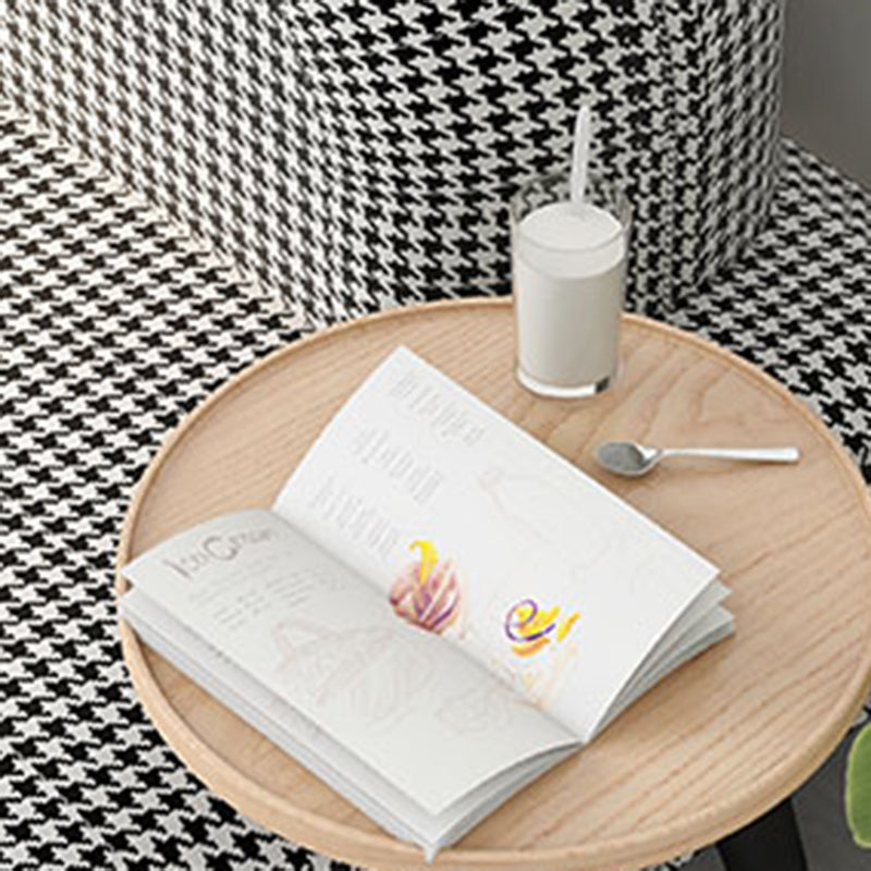 Contemporary Living Room Standard Recessed Arm Black Stationary Sofa