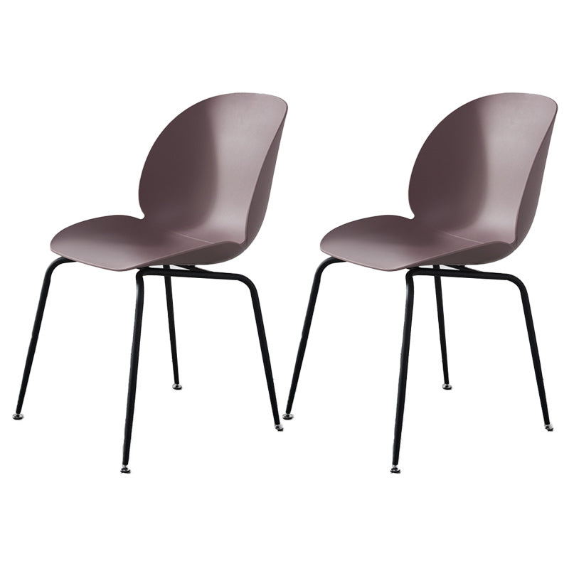 Contemporary Wood Round Dining Set Plastic 1/2/3 Pieces Dining Furniture for Home 2 Red Chairs Clearhalo 'Dining Room Sets' 'Dining Tables & Seating' 'dining_room_set' 'furn' 'furn_dining_room_set' 'Furniture' 'Kitchen & Dining Furniture' 5707732