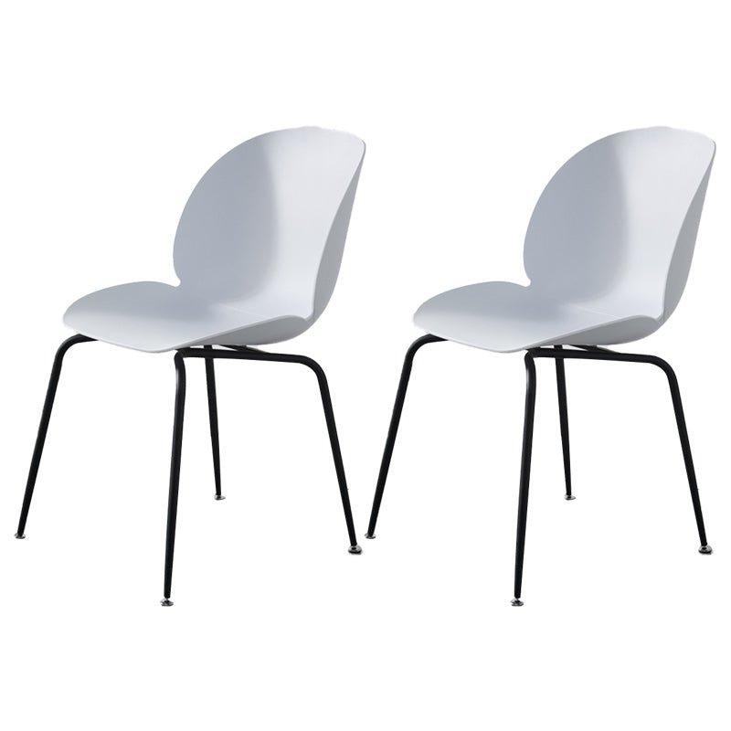 Contemporary Wood Round Dining Set Plastic 1/2/3 Pieces Dining Furniture for Home 2 White Chairs Clearhalo 'Dining Room Sets' 'Dining Tables & Seating' 'dining_room_set' 'furn' 'furn_dining_room_set' 'Furniture' 'Kitchen & Dining Furniture' 5707733