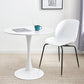 Contemporary Wood Round Dining Set Plastic 1/2/3 Pieces Dining Furniture for Home 2 Pieces: Table, 1 White Chair Clearhalo 'Dining Room Sets' 'Dining Tables & Seating' 'dining_room_set' 'furn' 'furn_dining_room_set' 'Furniture' 'Kitchen & Dining Furniture' 5707734
