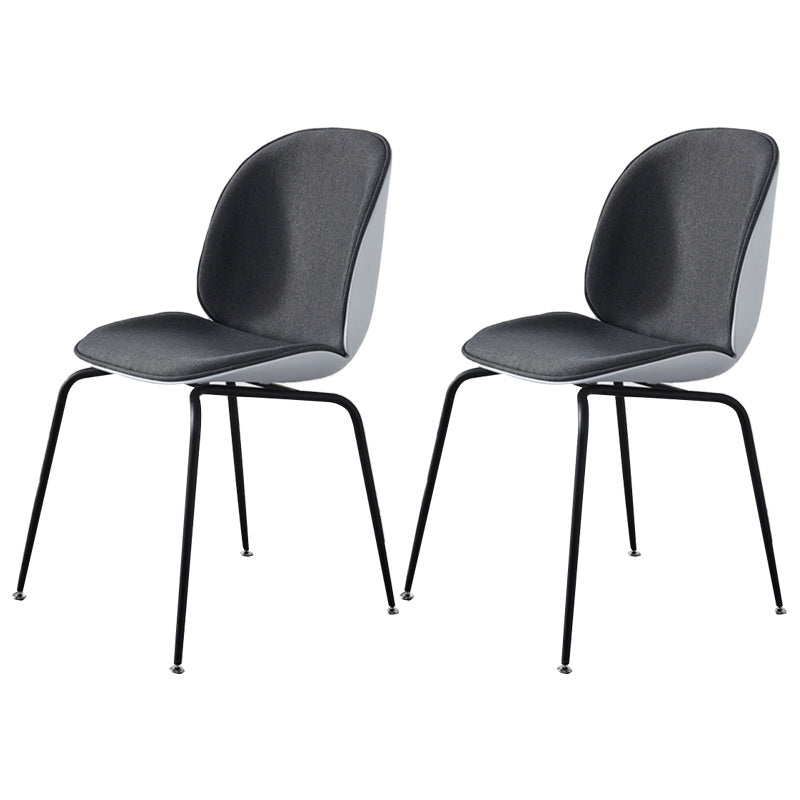 Contemporary Wood Round Dining Set Plastic 1/2/3 Pieces Dining Furniture for Home 2 Grey Chairs Clearhalo 'Dining Room Sets' 'Dining Tables & Seating' 'dining_room_set' 'furn' 'furn_dining_room_set' 'Furniture' 'Kitchen & Dining Furniture' 5707736