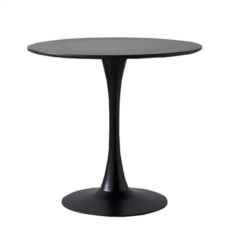 Contemporary Wood Round Dining Set Plastic 1/2/3 Pieces Dining Furniture for Home Black 35"L x 35"W Clearhalo 'Dining Room Sets' 'Dining Tables & Seating' 'dining_room_set' 'furn' 'furn_dining_room_set' 'Furniture' 'Kitchen & Dining Furniture' 5707738