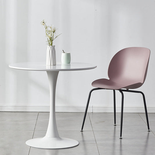 Contemporary Wood Round Dining Set Plastic 1/2/3 Pieces Dining Furniture for Home Clearhalo 'Dining Room Sets' 'Dining Tables & Seating' 'dining_room_set' 'furn' 'furn_dining_room_set' 'Furniture' 'Kitchen & Dining Furniture' 5707750